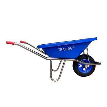 Xe rùa thùng nhựa xanh sườn Inox 304 dày 1.5mm TranDa XR.N015.060