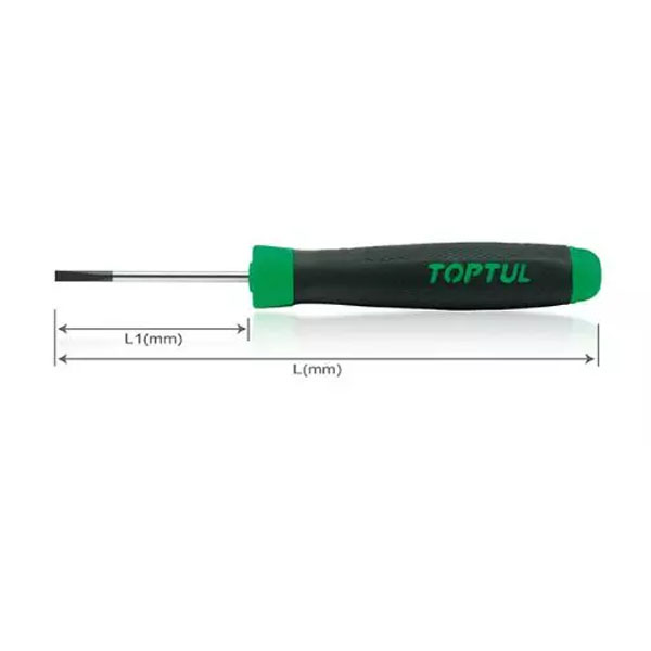 Tua vít dẹp cách điện Toptul FAIB1E05