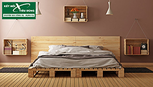 "Bí kíp" tự làm giường từ gỗ Pallet cực rẻ mà vẫn đẹp