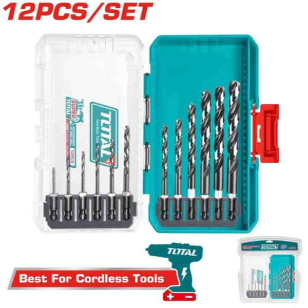 Bộ 15 mũi khoan sắt HSS 4341 Total TACSDL51506