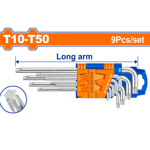 Bộ 9 chìa lục giác sao T10-T50 WadFow WHK3291