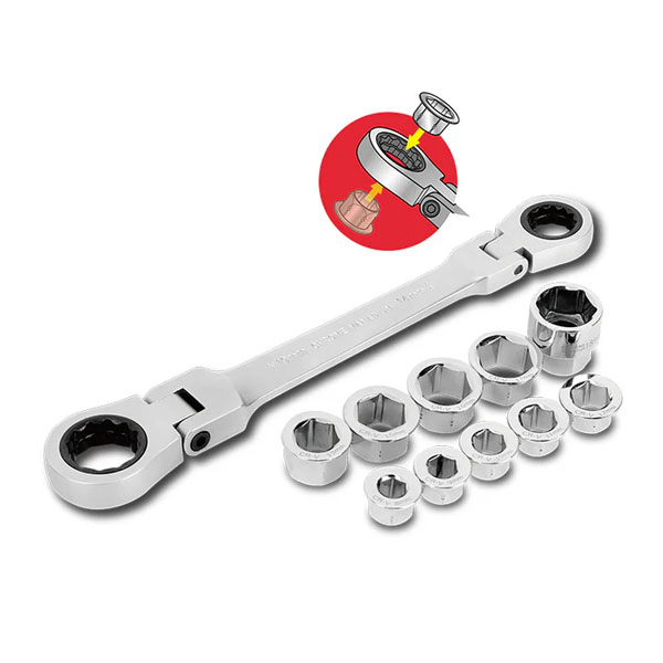 Bộ cờ lê tự động 2 đầu 11 chi tiết Wadfow WP202570