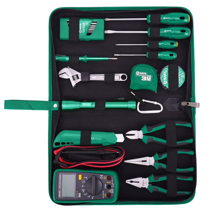 Bộ dụng cụ sửa chữa điện 21 chi tiết SATA 03790
