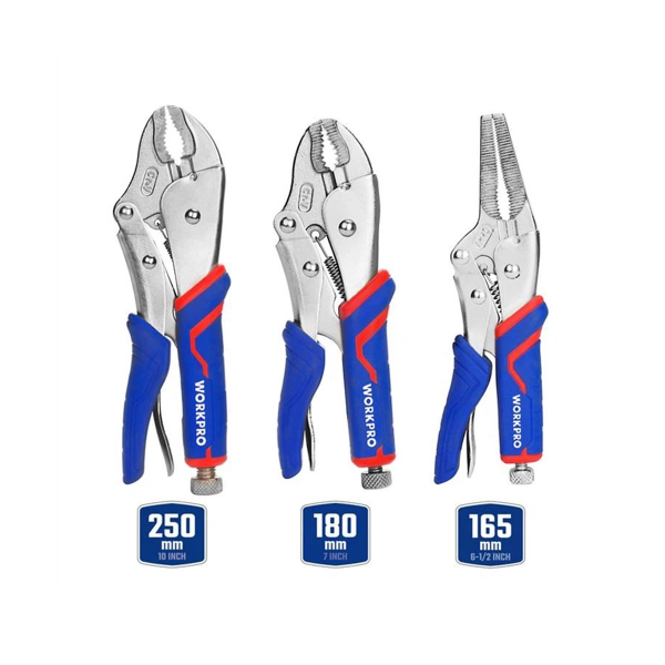 Bộ kìm bấm 3 món bằng thép CR-V Workpro WP201003