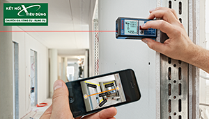 Bộ sưu tập máy đo khoảng cách Bosch có phạm vi trên 50m.