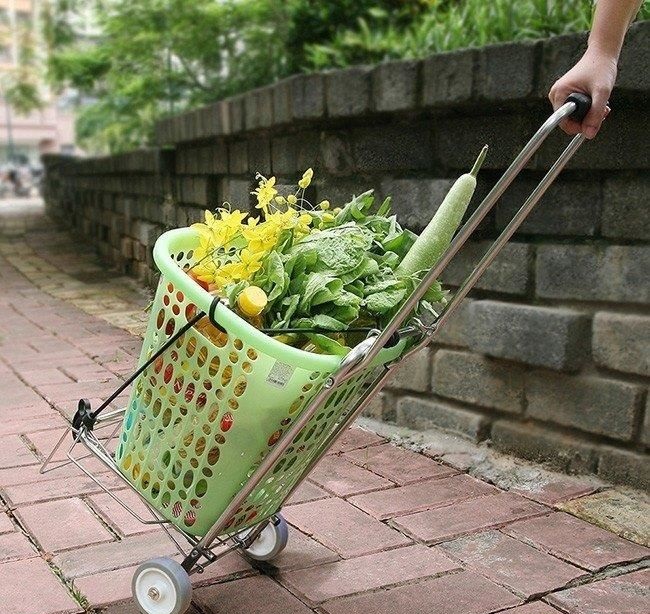 Cách sử dụng xe đẩy hàng đi chợ giúp tuổi thọ bền lâu