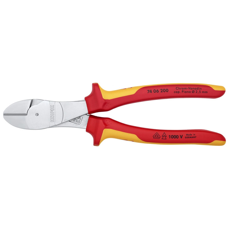 Kìm cắt chéo 200mm cách điện 1000V Knipex 74 06 200