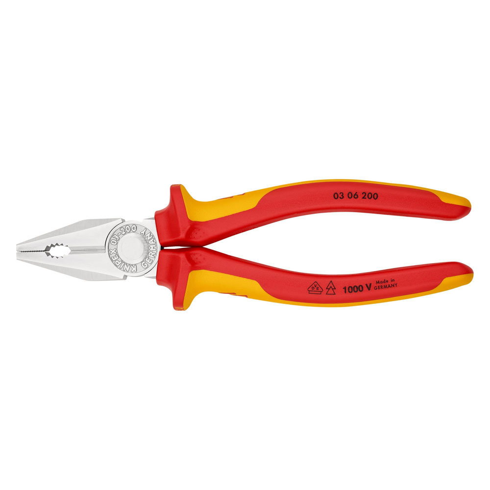 Kìm đa năng cách điện 1000 Volt VDE Knipexa 03 06 200