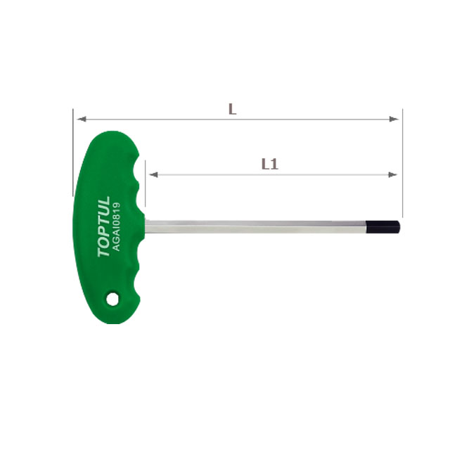 Lục giác chữ T có tay cầm nhựa 5mm TOPTUL AGAI0519
