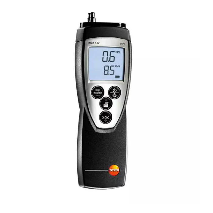 Máy đo áp suất và vận tốc dòng khí TESTO 512 (0 ~ +2 hPa)