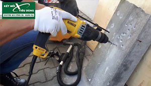Máy khoan búa, đục bê tông Dewalt được anh em xây dựng ưa chọn
