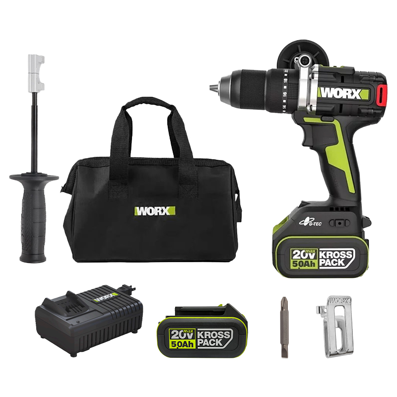 Máy Khoan Động Lực 20V Worx WU377 (2 Pin 5.0Ah & Sạc)