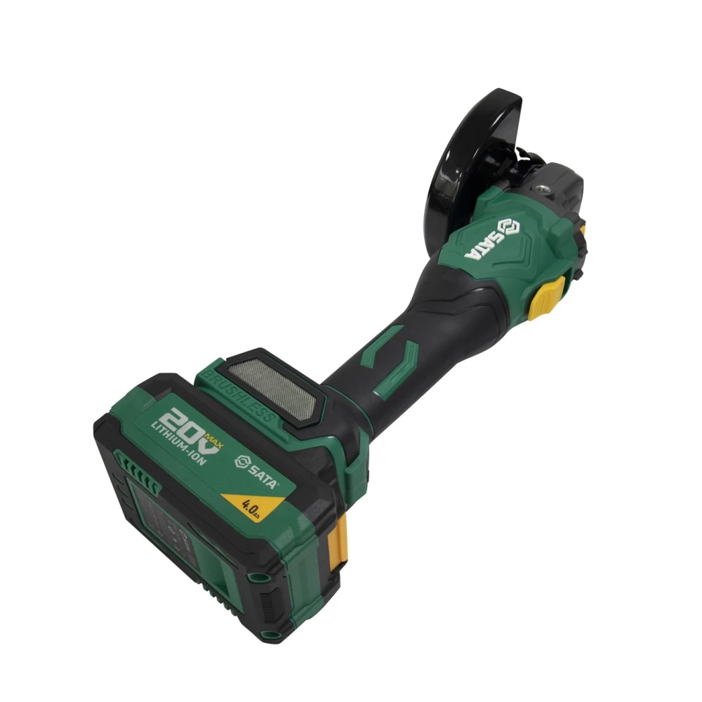 Máy mài góc 125mm dùng pin 20V Sata 151090U (2 Pin 4.0Ah, 1 Sạc)