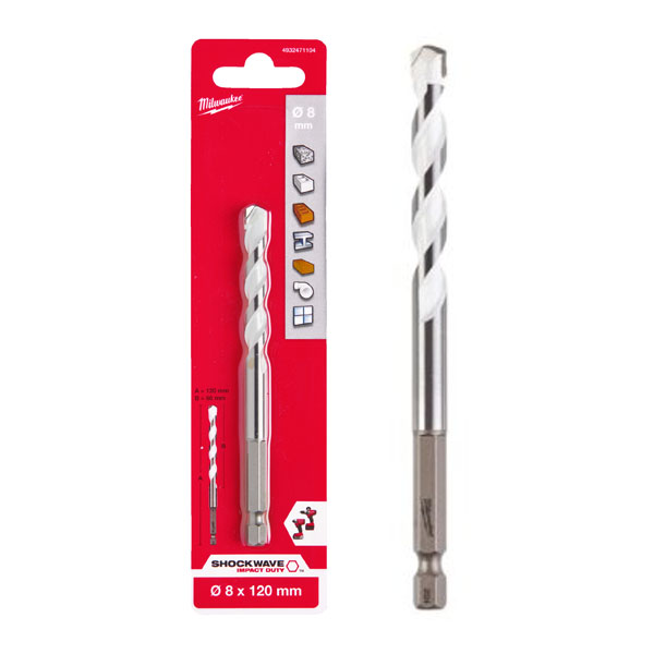 Mũi khoan đa năng 8x120mm Milwaukee 4932471104​ (1 mũi)
