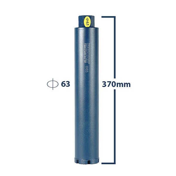Mũi Khoan Rút Lõi DCA Phi 63mm (Dài 370mm)