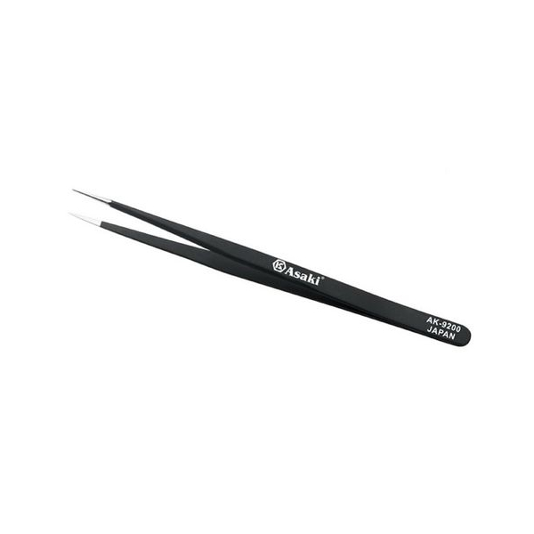 Nhíp gắp linh kiện mũi nhọn 125x11x2mm Asaki AK-9202