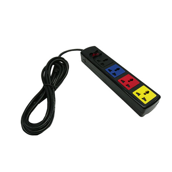 Ổ Lioa 4D có nắp che dây 5mx2 4D52N