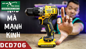 [Review] Máy Khoan 12V Dewalt DCD706: Khoan Pin Không Chổi Than, Có Búa, DIY Cực Thích