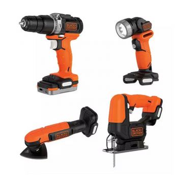 Bộ Combo GoPak bao gồm 4 máy Pin 12V Blach & Decker BDCK124S1SB1