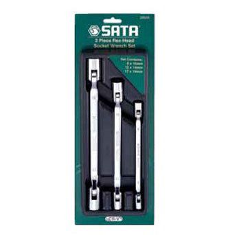 Bộ đầu tuýp lắc léo 3 chi tiết Sata 09044