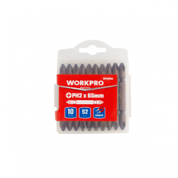 Bộ đầu vặn vít 2 đầu bake 65mm x PH2 (1 bộ = 10 cái) Workpro WP408154