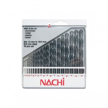 Bộ mũi khoan 19 chi tiết Nachi 19PCS (1-10mm)
