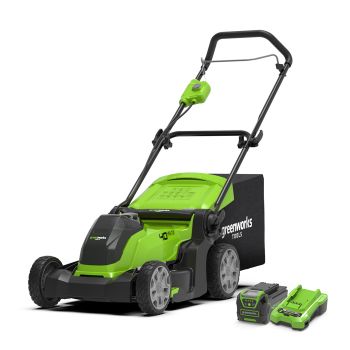 Combo Máy cắt cỏ đẩy tay dùng Pin Greenworks G40LM41K4 40V ( 1 Pin & 1 Sạc)