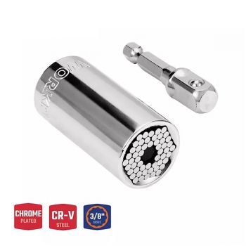 Đầu tuýp dài có đầu vuông 3/8" size 7-19mm Workpro WP202517