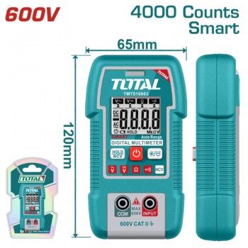 Đồng hồ vạn năng kỹ thuật số 600V Total TMT516003