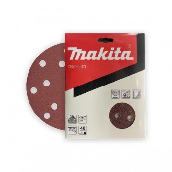 Giấy chà nhám tròn cho gỗ 150mm 140 15 lỗ (10 cái/hộp) Makita D-54586