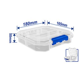Hộp đựng linh kiện trong suối 6 ngăn 180x165x50mm Wadfow WTB8341