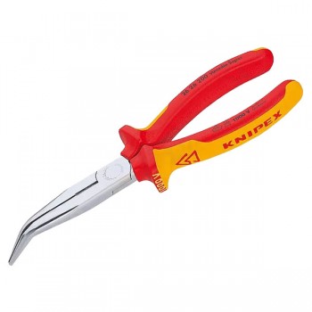Kìm mũi nhọn mũi cong 40° cách điện VDE 200mm Knipexa 26 26 200