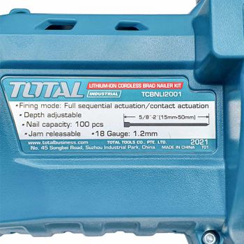 Máy bắn đinh F15 - F50 dùng pin 20V Total TCBNLI2001