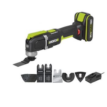 Máy cắt rung dùng pin 20V Worx WE696 (1 Pin 2.0Ah & Sạc)
