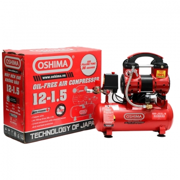 Máy nén khí không dầu 12-1.5 Oshima (1.5HP - 12L)