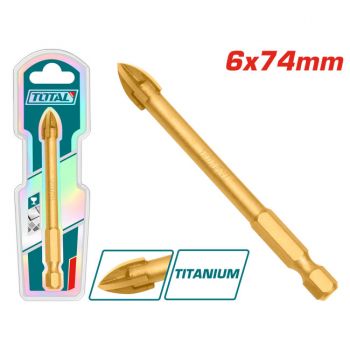 Mũi khoan gạch và kính Total TACG210612  6x74mm