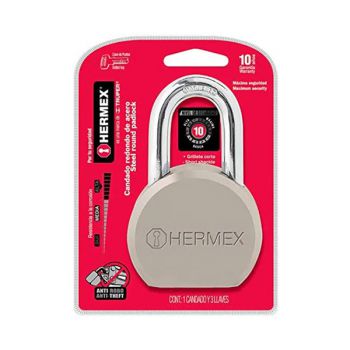 Ổ khóa treo inox càng dài chống cắt 65mm Hermex CA-65LQ