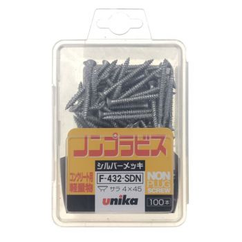 Ốc vít bắt tường, bê tông 4.0x32mm đầu bằng Unika F-432-SDN