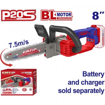Thân máy cưa xích 8" dùng pin 20V Emtop ELGA2085