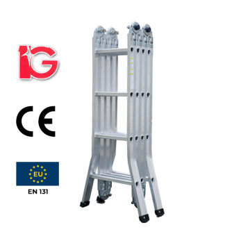 Thang Nhôm Gấp 4 Khúc Hàn Quốc IG MLA-49