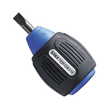 Tua vít ngắn 2 cạnh có từ tính Anex No.7020-6×15