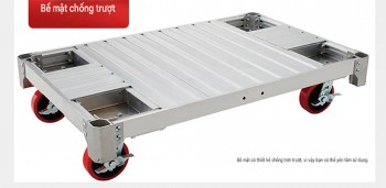 Xe đẩy hàng 4 bánh hợp kim nhôm Hasegawa AC-1200 (Tải trọng 1 tấn)