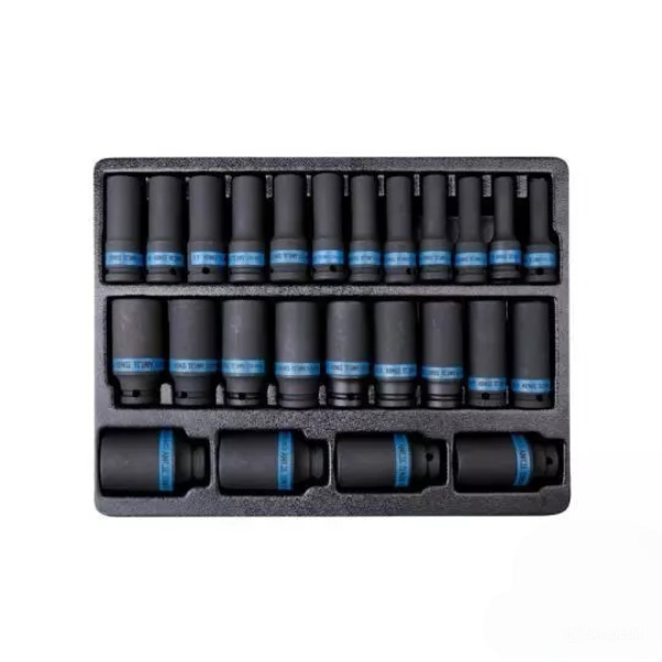 1/2" Bộ tuýp đen 6 góc 8-36mm 25 chi tiết Kingtony 9-4435MP