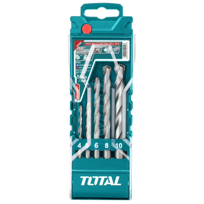4-10mm Bộ mũi khoan đa năng 5 chi tiết Total TACSD7156