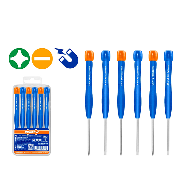 Bộ 6 tua vít chính xác 50mm Wadfow WSS2B06