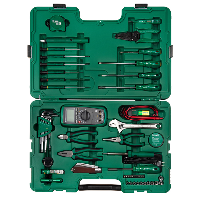 Bộ dụng cụ sửa chữa điện 56 chi tiết Sata 09535