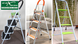 Bộ sưu tập thang nhôm ghế 4 bậc dành cho gia đình