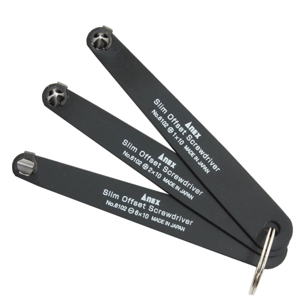 Bộ tua vít vặn siêu mỏng Anex No.6102-T