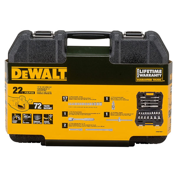 Bộ tuýp vặn tay 1/2" 22PC Dewalt DWMT19241-1