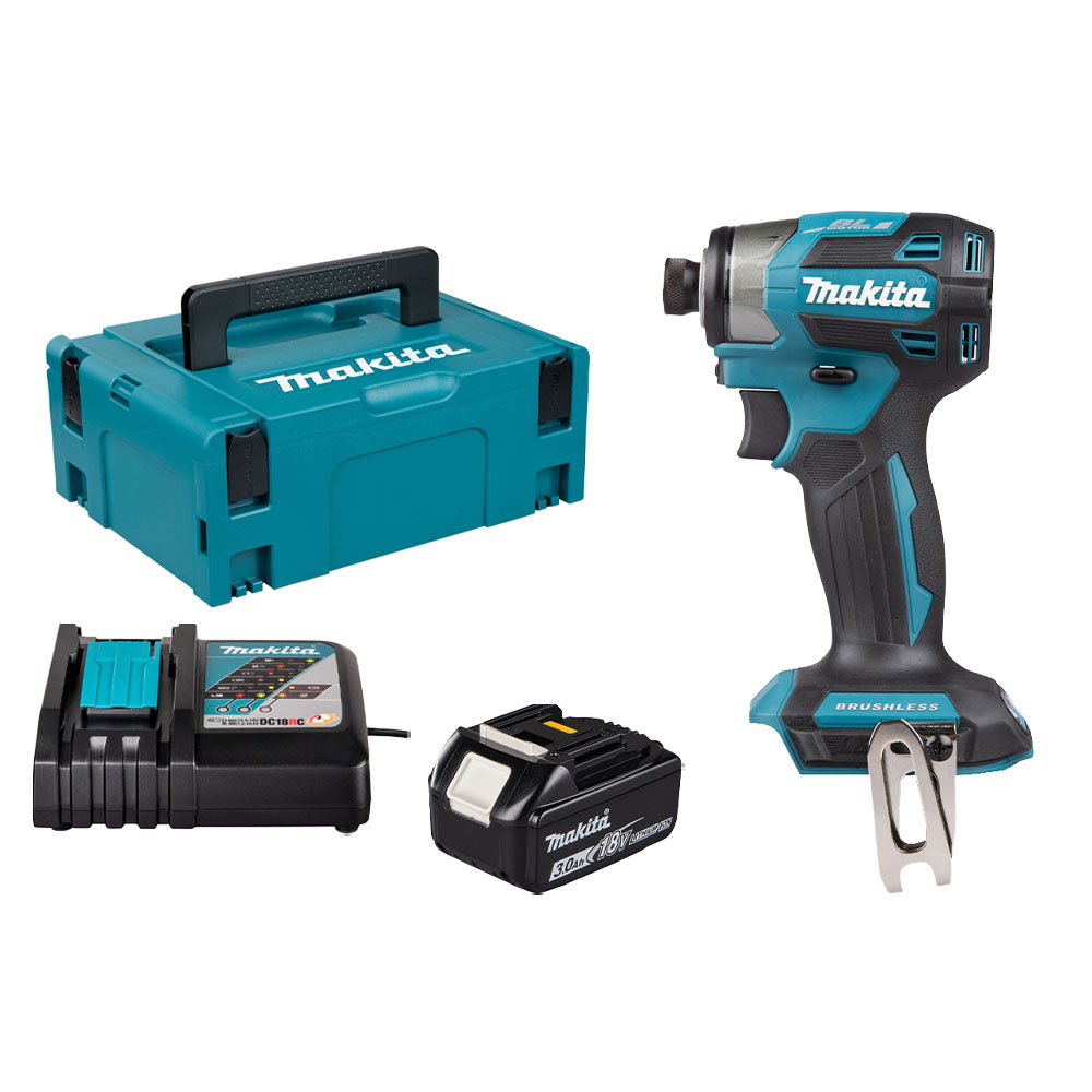 Combo Makita 02 - Máy Bắt Vít Dùng Pin DTD173 + Pin 3.0Ah + Đế Sạc Nhanh